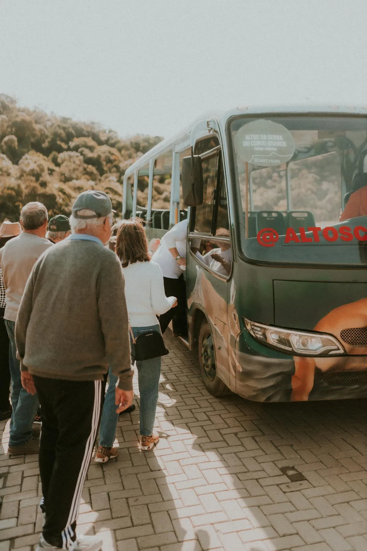 A minibus for group transportation in Costa Rica